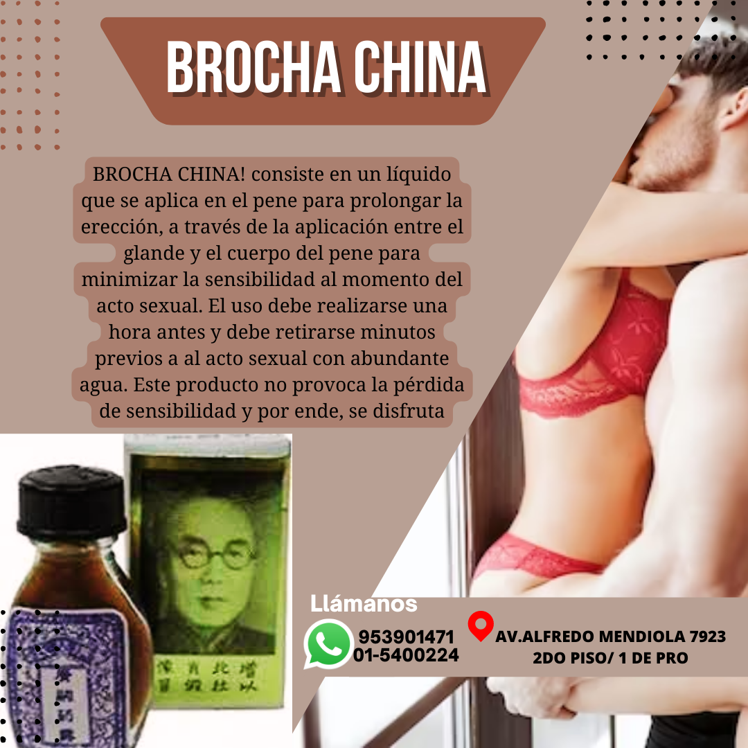 Brocha China Retardante Eyaculacion Precoz